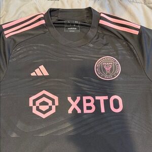 Adidas Black and Pink Inter Miami CF Jersey